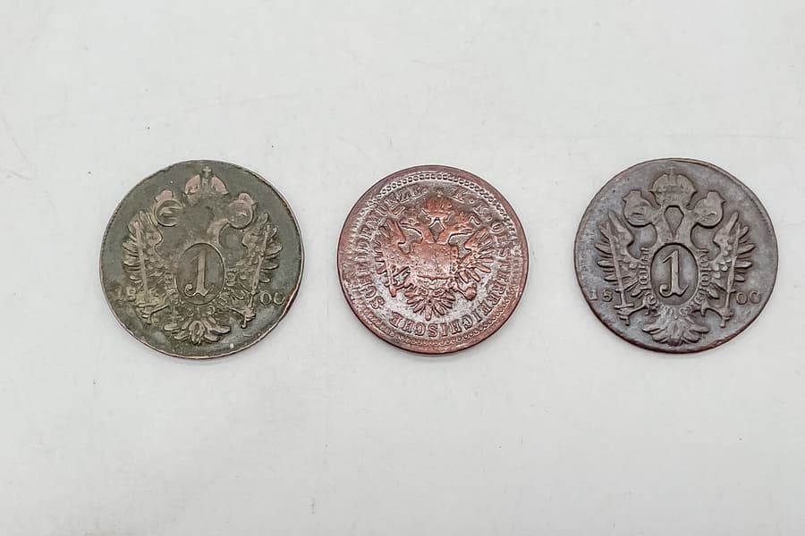 3 Kupfermünzen Kreuzer 1800 und 1851